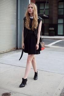 皮马甲搭配图片女,展现都市女性的时尚风采